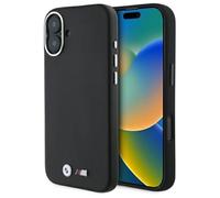CG Mobile BMW BMHMP16M23PMWK - Carcasa para iPhone 16 Plus de 6,7 Pulgadas, Color Negro, M Smooth Full Wrapped Metal MagSafe