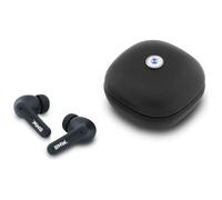 CG MOBILE BMW Cuero Metal Logo ENC TWS Auriculares (Negro)