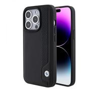 CG Mobile BMW - Funda de Piel con diseño de Lunares Azules para iPhone 15 Promax, Color Negro