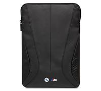 CG MOBILE BMW - Funda de Piel sintética con Bordes de Carbono y Curvas Perforadas de 16 Pulgadas, Compatible con MacBook Intel® UHD Graphics/Windows/HP/Value Top Load Bag/Trabajo, Escuela, etc.