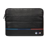 Funda para portátil BMW 14", negra - carbono tricolor
