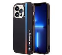 CG MOBILE BMW - Funda rígida para iPhone 14 Pro en color negro IML que se desvanece, tricolor, antiarañazos, PC/TPU, cómoda y duradera con puertos accesibles, absorción de golpes y logotipo de la