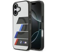 CG MOBILE BMW M IML Botones metálicos líneas tricolores compatibles con funda MagSafe para iPhone 17 (antracita)