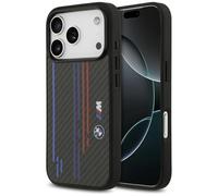CG Mobile BMW M Kevlar Líneas & Logo Compatible con mag Safe Funda para iPhone 17 Pro (Negro)