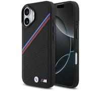 CG MOBILE BMW M Tricolor Metal Logo Compatible con MagSafe Funda para iPhone 17 (Negro)