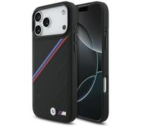 CG MOBILE BMW M Tricolor Metal Logo Compatible con MagSafe Funda para iPhone 17 Pro Max (Negro)