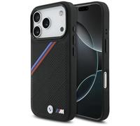 CG Mobile BMW M Tricolor Metal Logo Compatible con MagSafe Funda para iPhone 17 Pro (Negro)