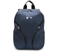 CG Mobile BMW - Mochila de mano de piel sintética Carbon M Collection de 15 pulgadas, logotipos de metal, mochila de viaje grande expandible aprobada por avión, bolsa de fin de semana para hombres y