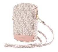 CG-MOBILE Bolso Guess GUWBZPGCSPGP Raya Inferior GCube con Cremallera Rosa, Bolsitos para Moviles