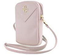 CG Mobile Bolso Guess GUWBZPGSTEGP Triángulo con cremallera Rosa para móviles 4G