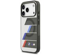 CG MOBILE Botones metálicos BMW M IML líneas tricolores compatibles con funda MagSafe para iPhone 17 Pro (antracita)
