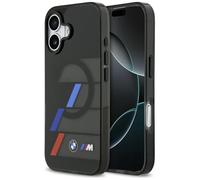 CG MOBILE Botones metálicos BMW M IML líneas tricolores compatibles con funda MagSafe para iPhone 17 (negro)