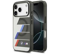 CG Mobile Botones metálicos BMW M IML líneas tricolores compatibles con Funda MagSafe para iPhone 17 Pro MAX (Antracita)