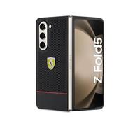 "CG MOBILE Estuche Ferrari FEHCZFD5PSEK para Z Fold5 F946 Estuche rígido Negro línea Perforada