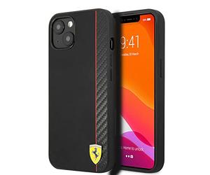 CG MOBILE Ferrari FESAXHCP13SBK - Carcasa para iPhone 13 Mini de 5,4", Color Negro