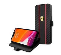 CG MOBILE Ferrari - Funda tipo libro para iPhone 13 Mini, color negro