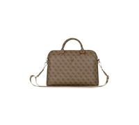 CG MOBILE Funda para portátil Guess 4G con cremallera y logotipo triángulo de 15 pulgadas (marrón)