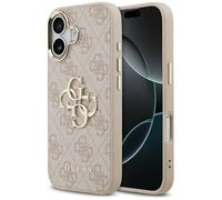 CG Mobile Guess 4G - Carcasa para iPhone 17 (4G, diseño clásico, Color Rosa y Dorado)