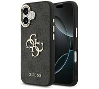 CG MOBILE Guess 4G - Carcasa para iPhone 17, diseño con logotipo grande, color negro
