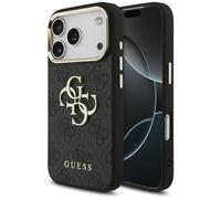 CG MOBILE Guess 4G - Carcasa para iPhone 17 Pro (4 g), diseño clásico, color negro y dorado