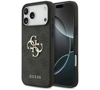 CG MOBILE Guess 4G - Carcasa para iPhone 17 Pro Max con logotipo grande, color negro