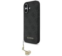 CG Mobile Guess 4G Charms Collection Compatible con MagSafe Funda para iPhone 17 (Negro)