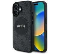 CG Mobile Guess 4G Circle Classic Logo Compatible con MagSafe Funda para iPhone 16 (Negro)