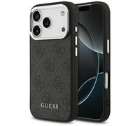 CG MOBILE Guess 4G Classic Logo Compatible con MagSafe Funda para iPhone 17 Pro (Negro)