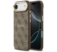 CG MOBILE Guess 4G PU Classic Logo Compatible con MagSafe Funda para iPhone 17 Air (marrón)