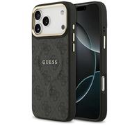CG Mobile Funda Guess 4G PU Classic Logo Compatible con MagSafe para iPhone 17 Pro Max (Negro)