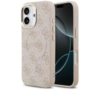 CG Mobile Guess 4G PU Classic Logo Compatible con MagSafe Funda para iPhone 17 (Rosa)