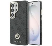 CG MOBILE Guess 4G Rhinestone Logo compatible con MagSafe Funda para iPhone Samsung Galaxy S26 Ultra (negro)