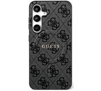 CG MOBILE Guess 4G Ring Classic Logo Compatible con MagSafe Funda para Samsung Galaxy S25 FE (Negro)