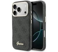 CG MOBILE Guess 4G Script compatible con funda MagSafe para iPhone 17 Pro Max (Negro)