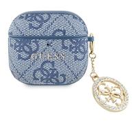 CG Mobile Guess 4G Strass Charm caso para AirPods 4 (azul)