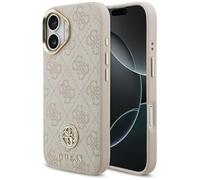 CG MOBILE Guess 4G Strass Logo Compatible con MagSafe Funda para iPhone 17 (Rosa)