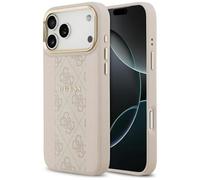 CG MOBILE Guess 4G Stripe - Funda compatible con MagSafe para iPhone 17 Pro Max (rosa)
