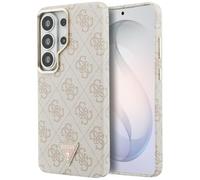 CG MOBILE Guess 4G Triangle Logo Compatible con MagSafe Funda para Samsung Galaxy S26 Ultra (Rosa)