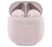 CG MOBILE Guess Auriculares Bluetooth TWS + Base con Logotipo clásico Impreso, Color Rosa