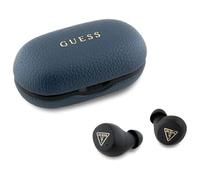 CG Mobile Guess Auriculares Bluetooth TWS + Grained Classic Logo Dock - Azul