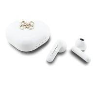 CG Mobile Guess Auriculares con logotipo metálico TWS 4G (blanco)