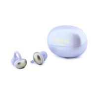 CG MOBILE Guess Auriculares OWS con Acabado Metálico y Logo Clásico, Morado