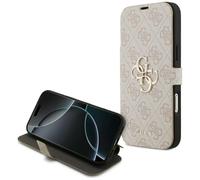 CG MOBILE Guess Book 4G Metal Logo Funda para iPhone 17 Pro Max (Rosa)