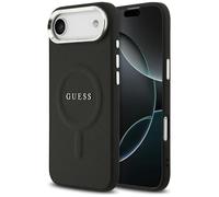 CG MOBILE Guess Classic Logo compatible con MagSafe Funda para iPhone 17 Air (Negro)
