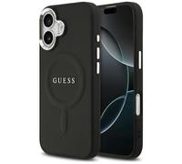 CG MOBILE Guess Classic Logo compatible con MagSafe Funda para iPhone 17 (Negro)