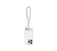 CG MOBILE Guess Correa Universal de Muñeca para Móvil con Cristales y Charm Dorado, Morada