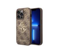 CG MOBILE Guess - Funda de Piel sintética para iPhone 15 Pro MAX (marrón)