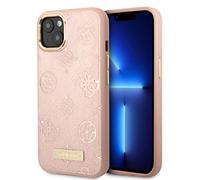 CG MOBILE Guess - Funda de Poliuretano Magsafe 4G con Logotipo de Placa de Metal, diseño Elegante, a Prueba de arañazos, a Prueba de Golpes, Compatible con iPhone 14