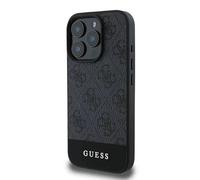 CG Mobile Guess - Funda rígida de Piel sintética 4G con Rayas Inferiores para iPhone 16 Pro MAX, Material Premium, protección Adicional, Recortes precisos, protección contra caídas, Perfil Delgado,