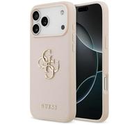 CG MOBILE Guess Grained - Carcasa para iPhone 17 Pro Max (tamaño 4G, diseño clásico, color rosa)